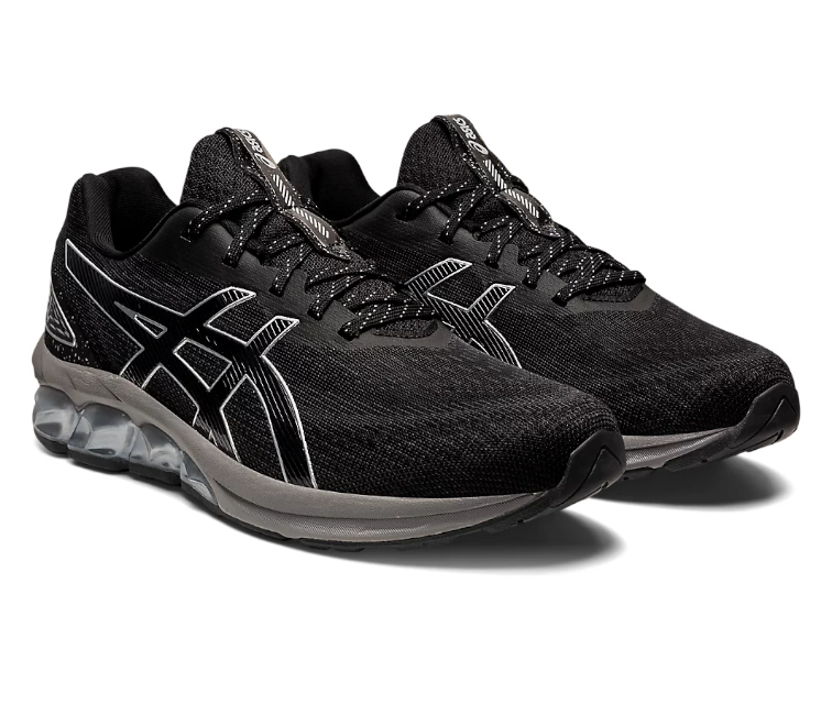 Men s Asics Gel Quantum 180 7 Black Clay Grey ShoeGrab