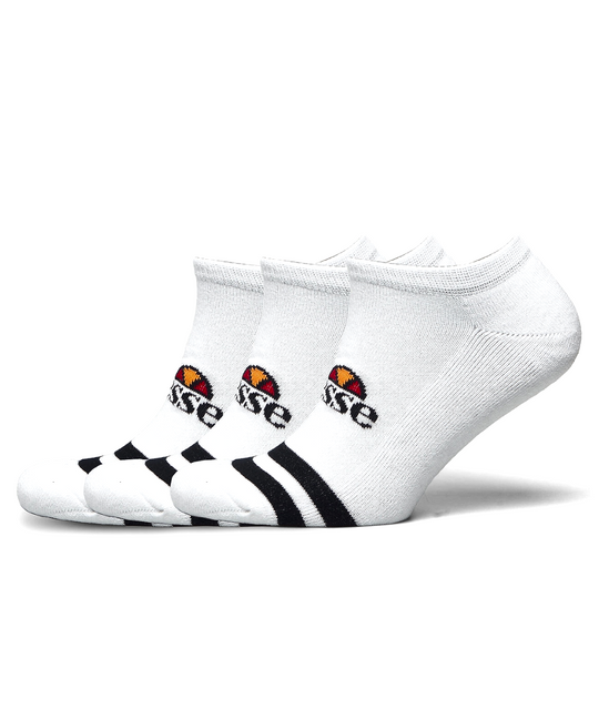 Ellesse Melna 3 Pack Socks (White)