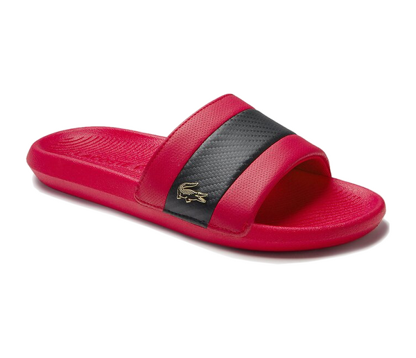 red lacoste sliders