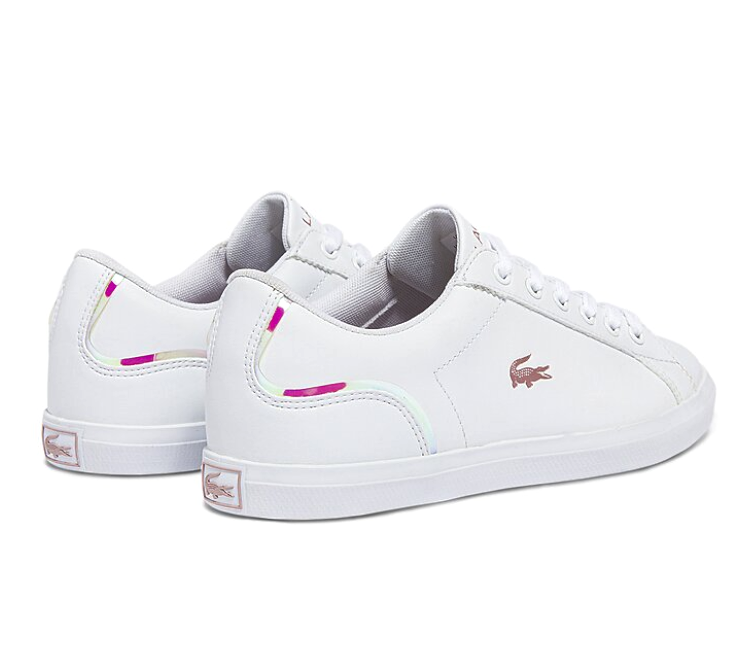 Lacoste lerond white and 2025 pink