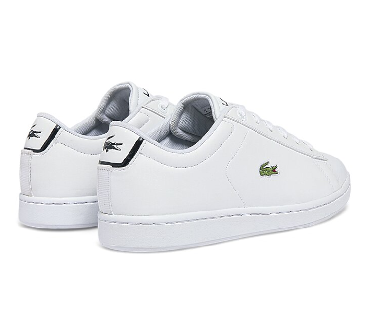 Youth/Junior Lacoste Carnaby Evo 0722 SUJ (White/Navy) – ShoeGrab