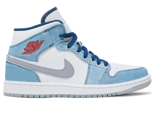 Mens Nike Air Jordan 1 Mid SE (French Blue)