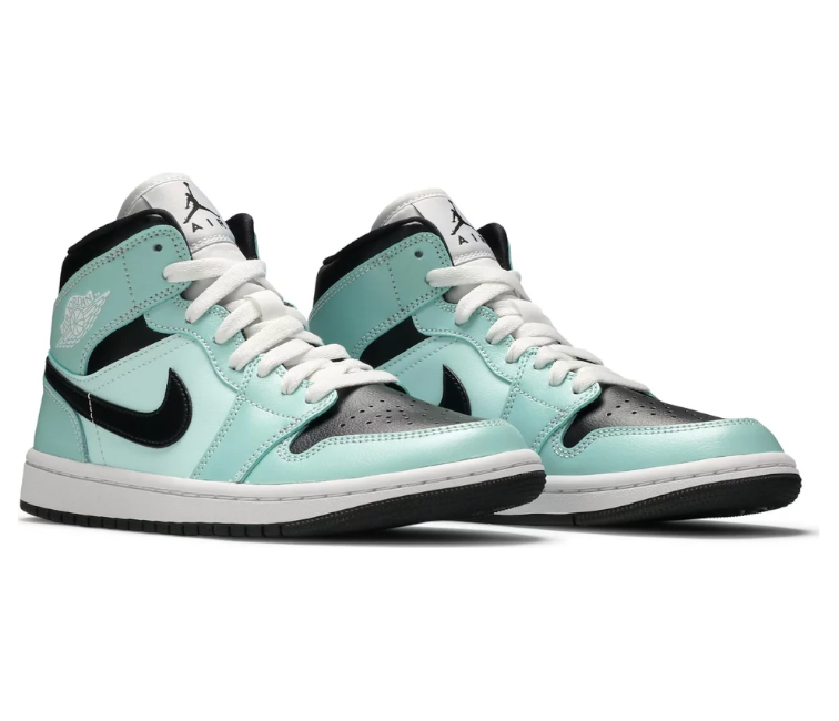 Womens Nike Air Jordan 1 Mid (Aqua Blue Tint) – ShoeGrab