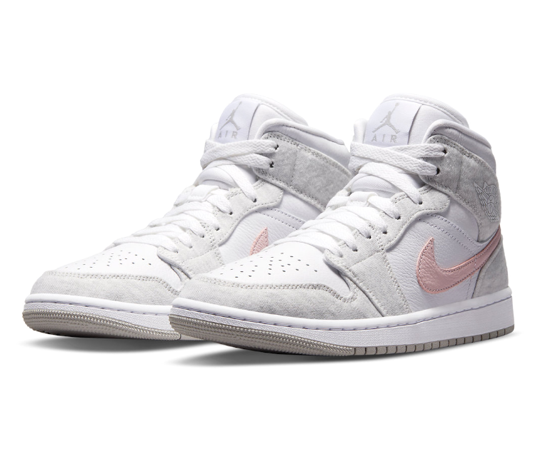 Women’s Nike Air Jordan Mid SE (Iron Ore/Pink) at ShoeGrab