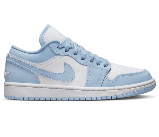 Women's Nike Air Jordan 1 Low (White/Ice Blue)