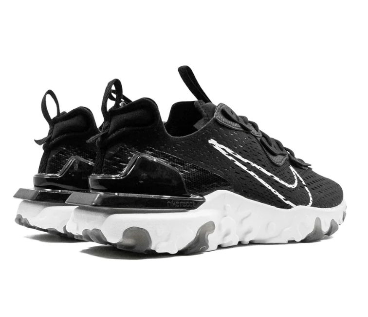 Men s Nike React Vision DimSix Black White ShoeGrab