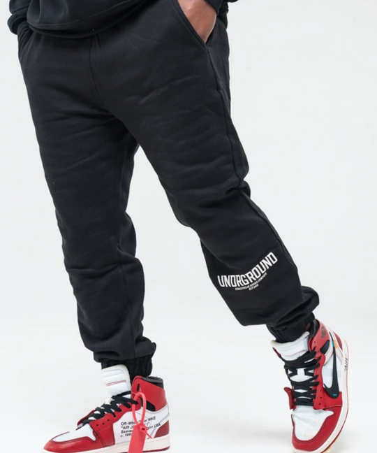 UNDRGROUND Essential Streetwear Joggers (Black)