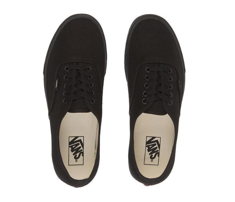 All black shop vans girls