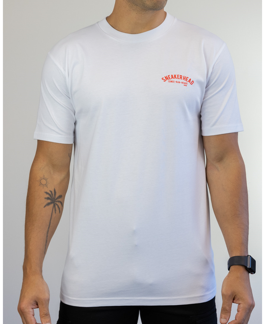 Sneakerhead "OG" Tee (White/Blood Orange)