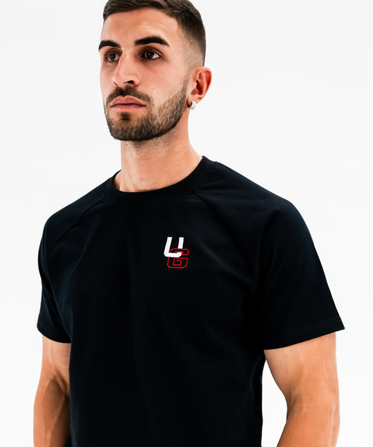 UNDRGROUND Curved Tee x Graff Print (Black/Red)