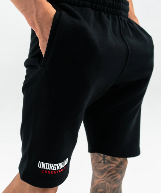 UNDRGROUND Heavy Weight Shorts (Black/Red)