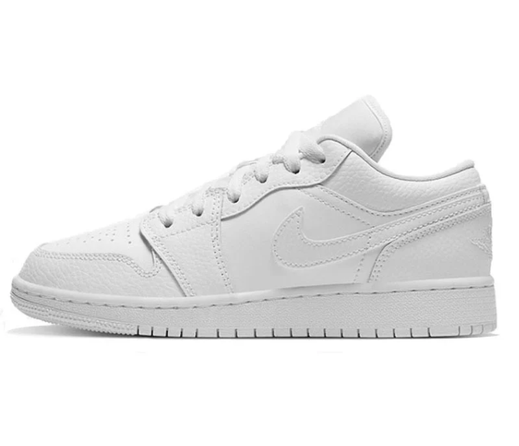 GS Nike Air Jordan 1 Low White White at ShoeGrab