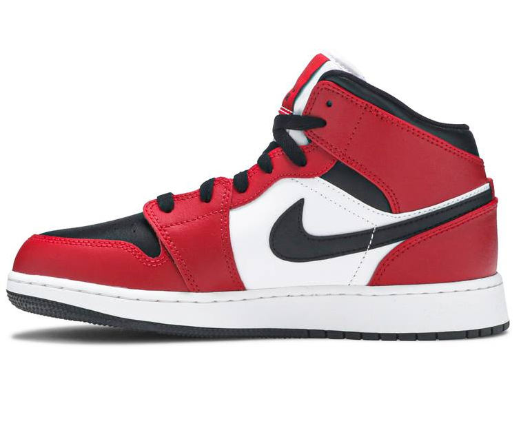 Nike Air Jordan Mid Men's (Chicago Black Toe) at ShoeGrab