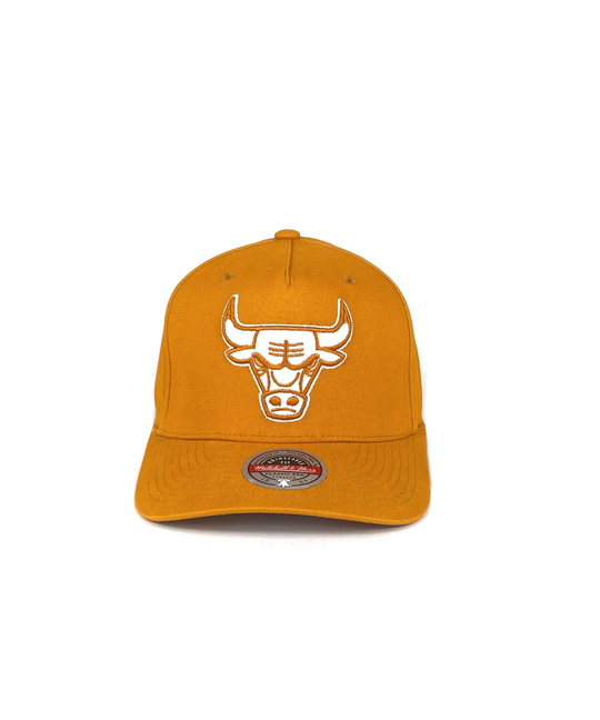 Chicago Bulls Team Logo Classic Red Snapback Hat by Mitchell & Ness (Clay)