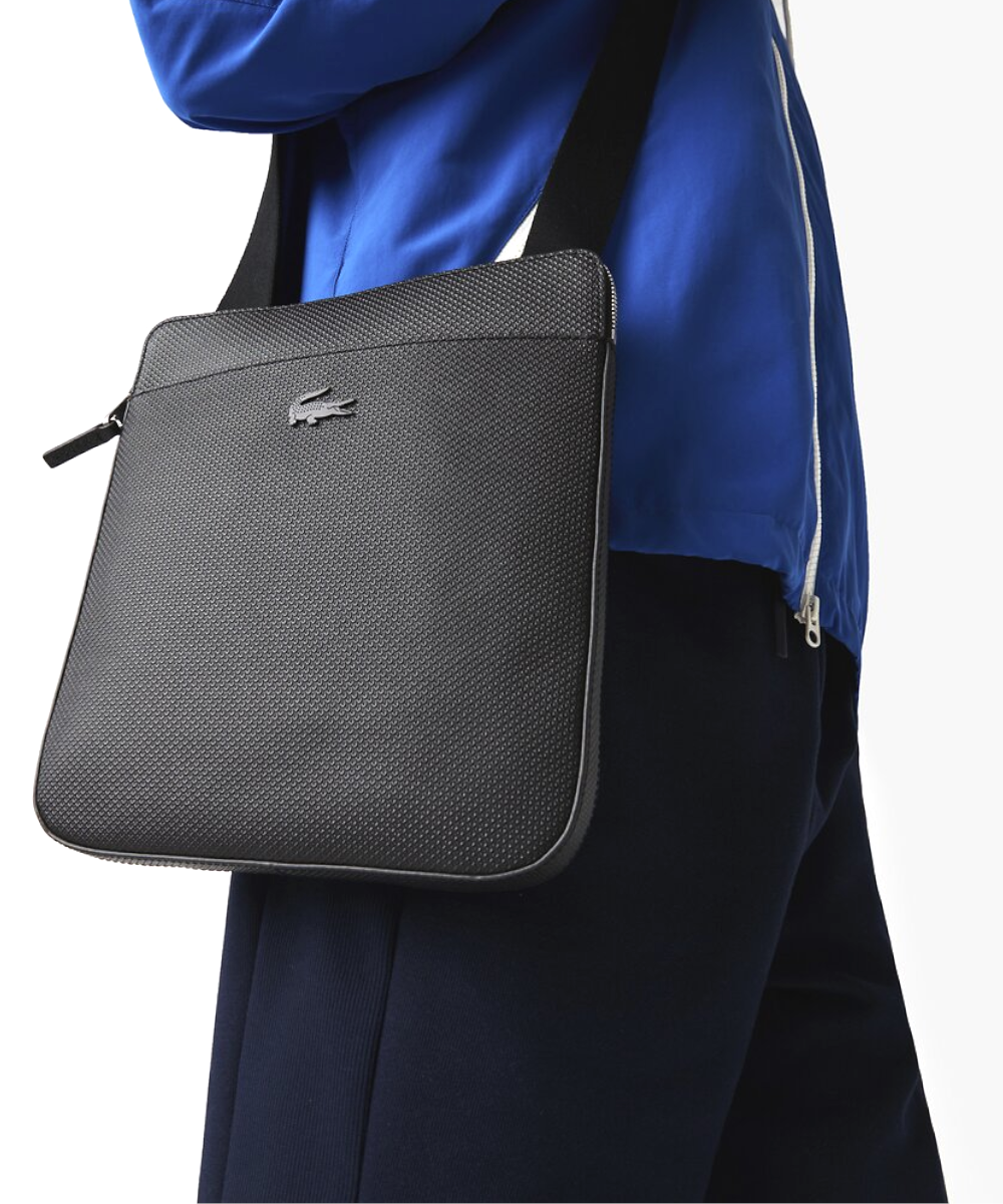 Men's chantaco matte piqué leather flap bag sales