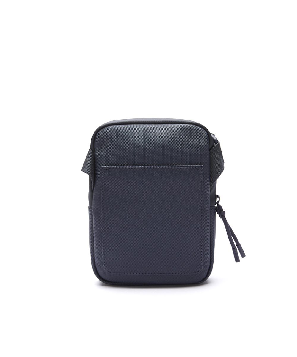 Lacoste L.12.12 Concept Flat Crossover Bag (Black) at ShoeGrab