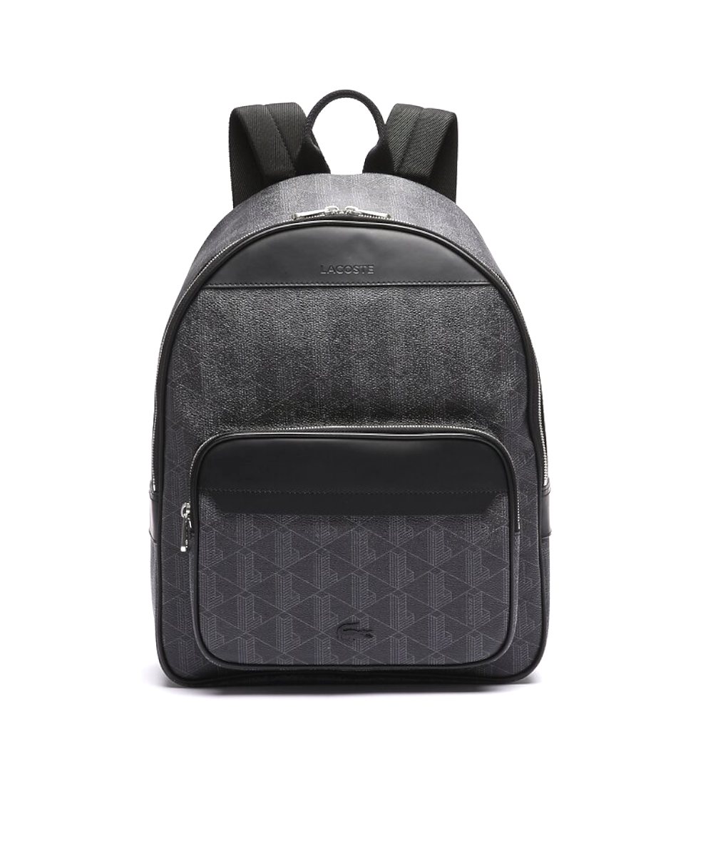 Black Monogram Backpack