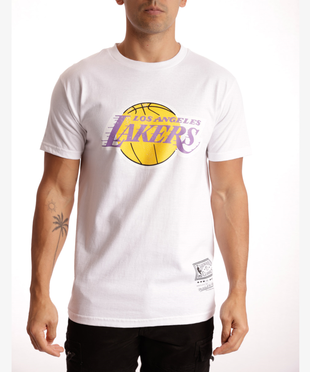 Distressed online lakers shirt
