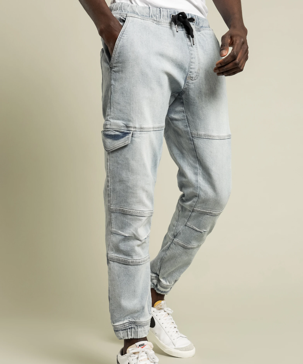 Grey 2025 denim joggers