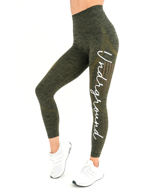 UNDRGROUND Booty Shaper Tights (Khaki)