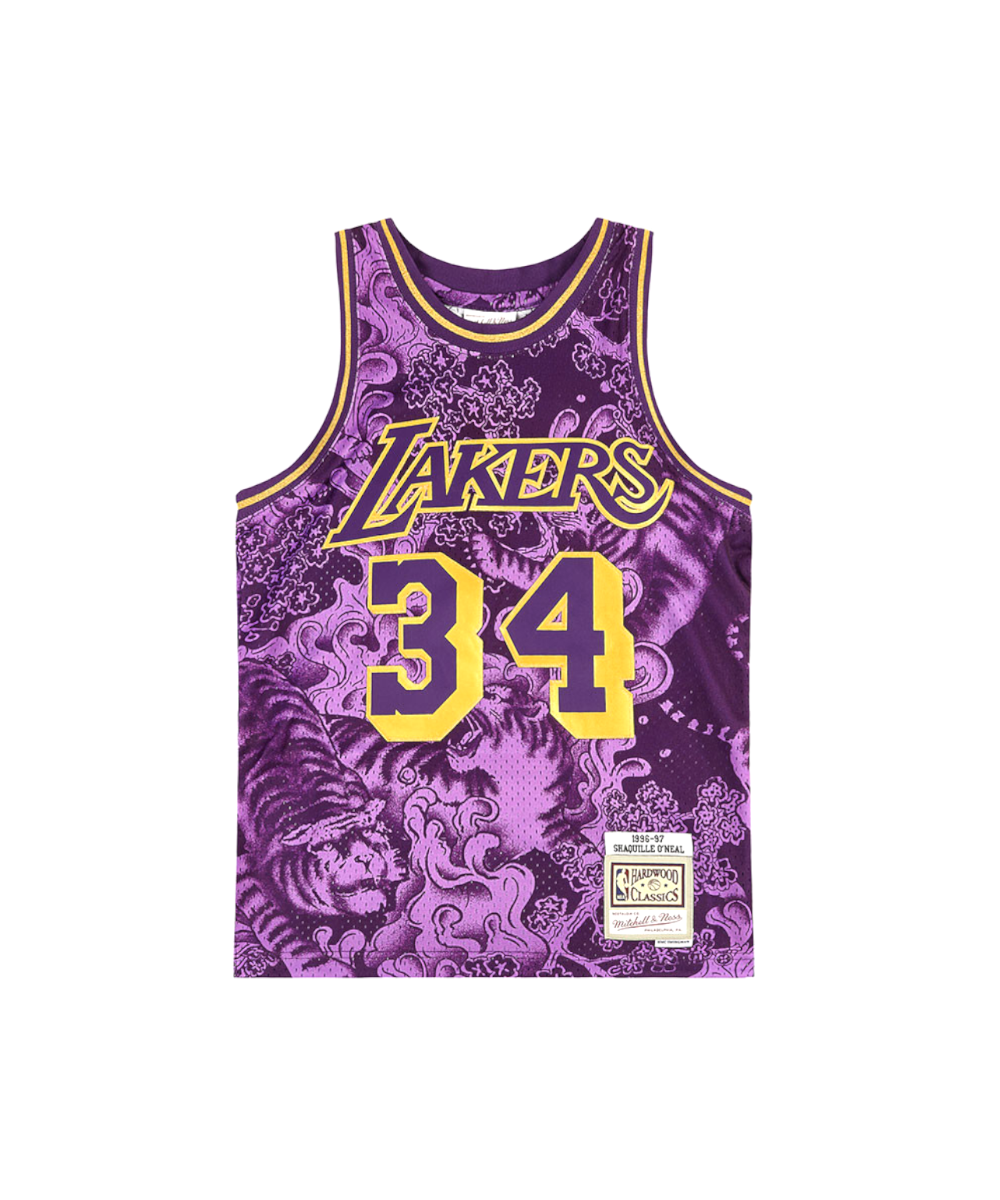 Men's Nike Purple Los Angeles Lakers Essential Heritage Performance T-Shirt