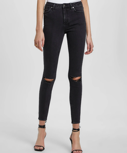 Ksubi Hi N Wasted Hell Cat Ripped Jeans (Black)