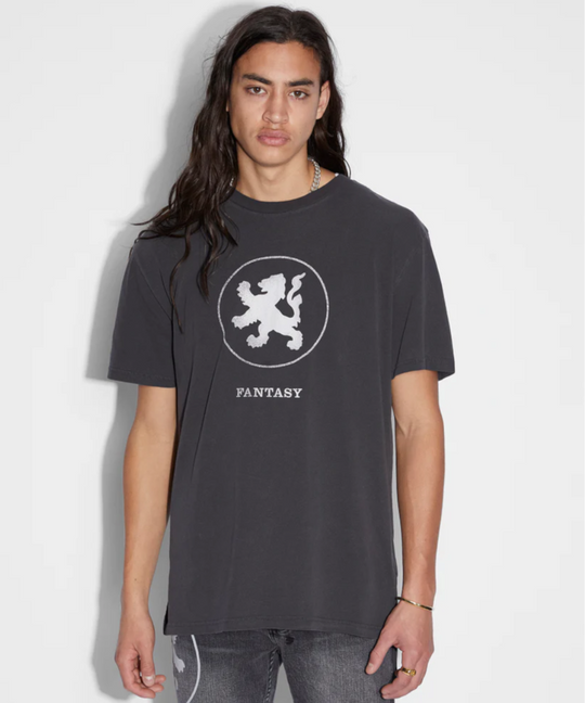 Ksubi Lion Biggie SS Tee (Faded Black)