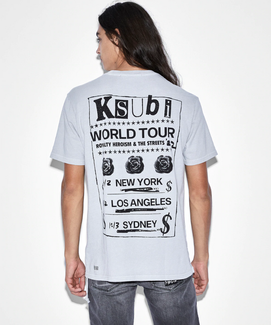 Ksubi Paste Up Biggie SS Tee (Moon Grey)