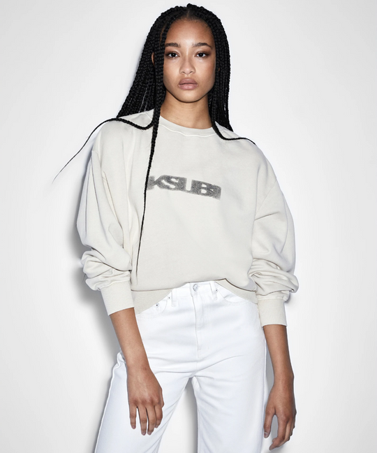 Ksubi Sott Marble Klassic Crew Ecru (Tan)