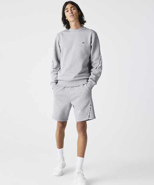 Lacoste Active Tape Crew Neck Sweater (Grey)