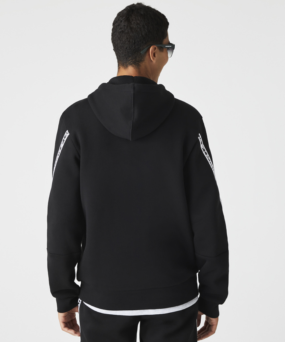 Black adidas online tape hoodie