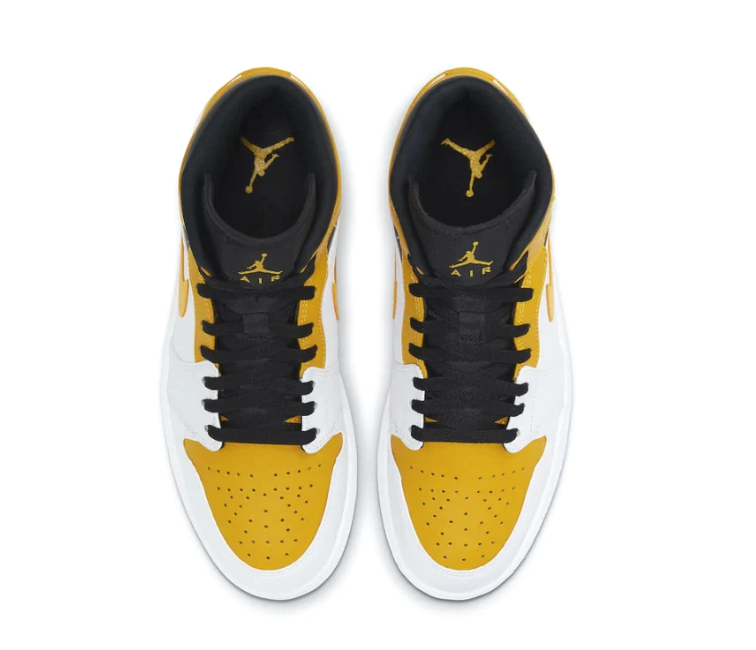 Nike air jordan 1 mid gold discount