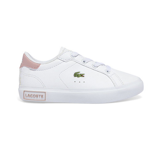 Toddlers Lacoste Powercourt 0721 1 SUI (White/Lt Pink)