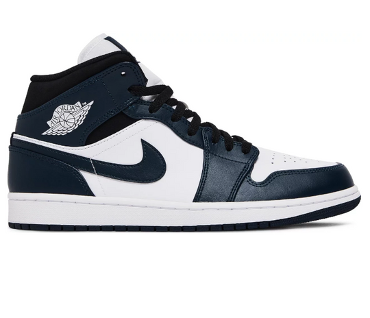 Mens Nike Air Jordan 1 Mid (Armory Navy)