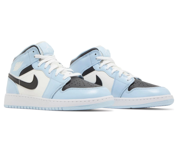 GS Nike Air Jordan 1 Mid (Ice Blue) – ShoeGrab