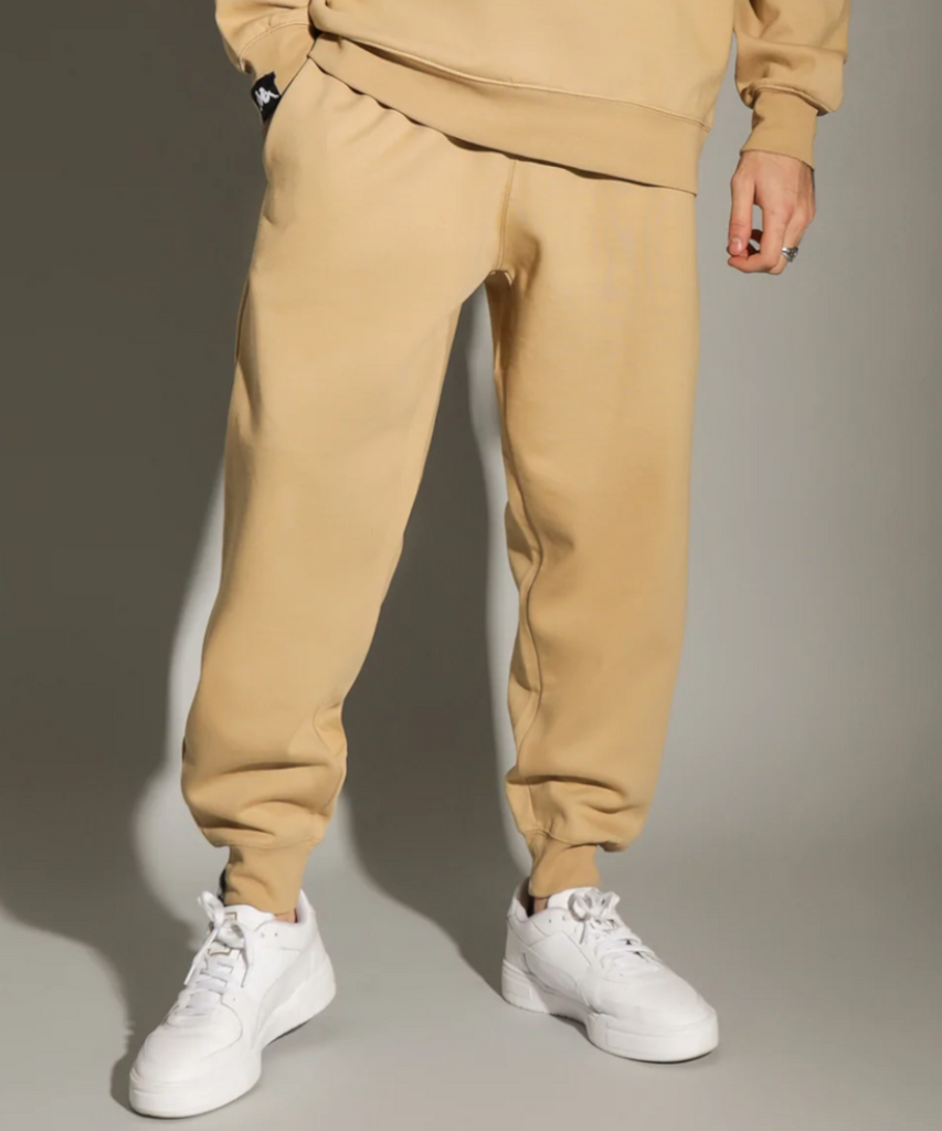Kappa Authentic Scar Track Pants (Beige) at ShoeGrab