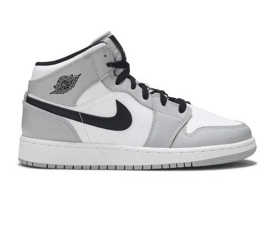GS Nike Air Jordan 1 Mid (Light Smoke Grey)