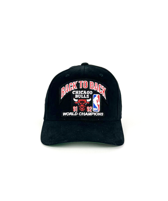 Chicago Bulls Back to Back Champs Snapback Hat By Mitchell & Ness