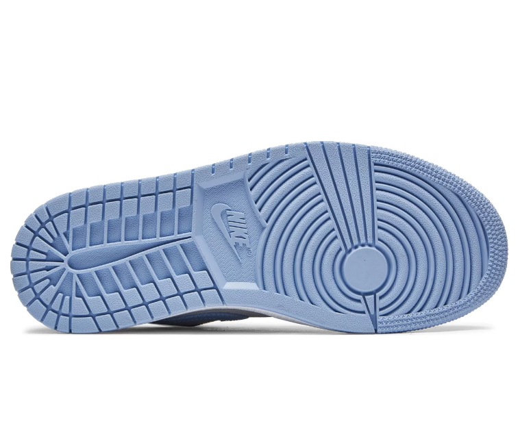 Blue bottom jordans discount