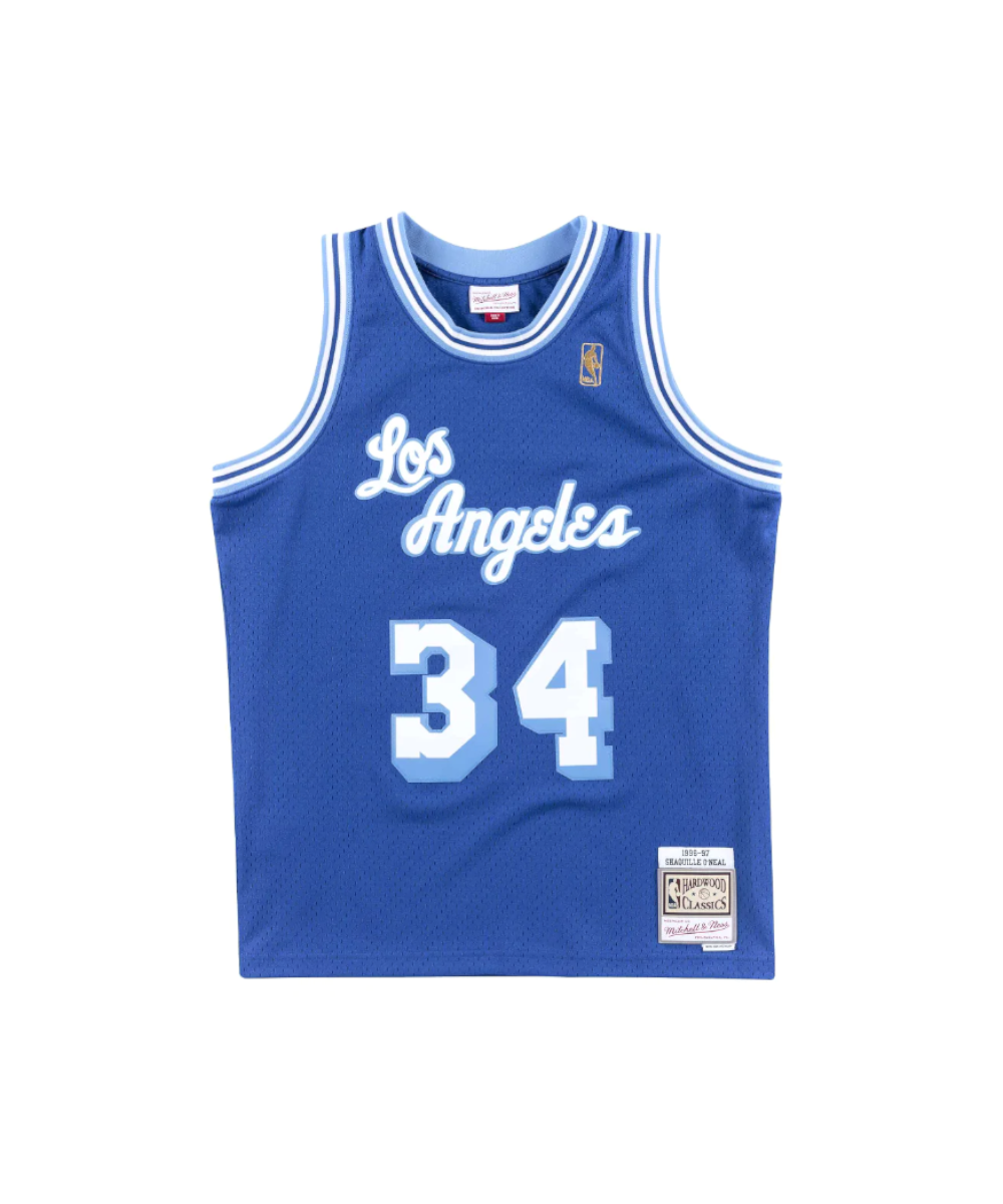 LA Lakers '96-97 Shaquille O'Neal 'Royal' Swingman Jersey – ShoeGrab