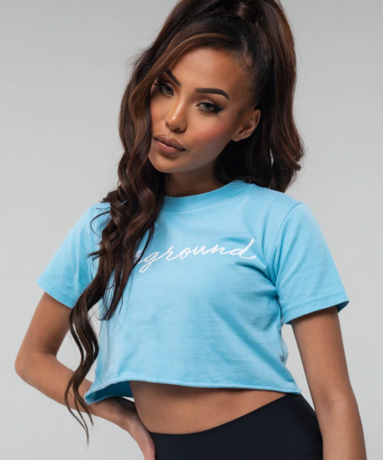 UNDRGROUND Crop Tee (Baby Blue)