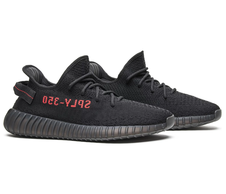 Adidas Yeezy Boost 350 V2 (BRED) at ShoeGrab