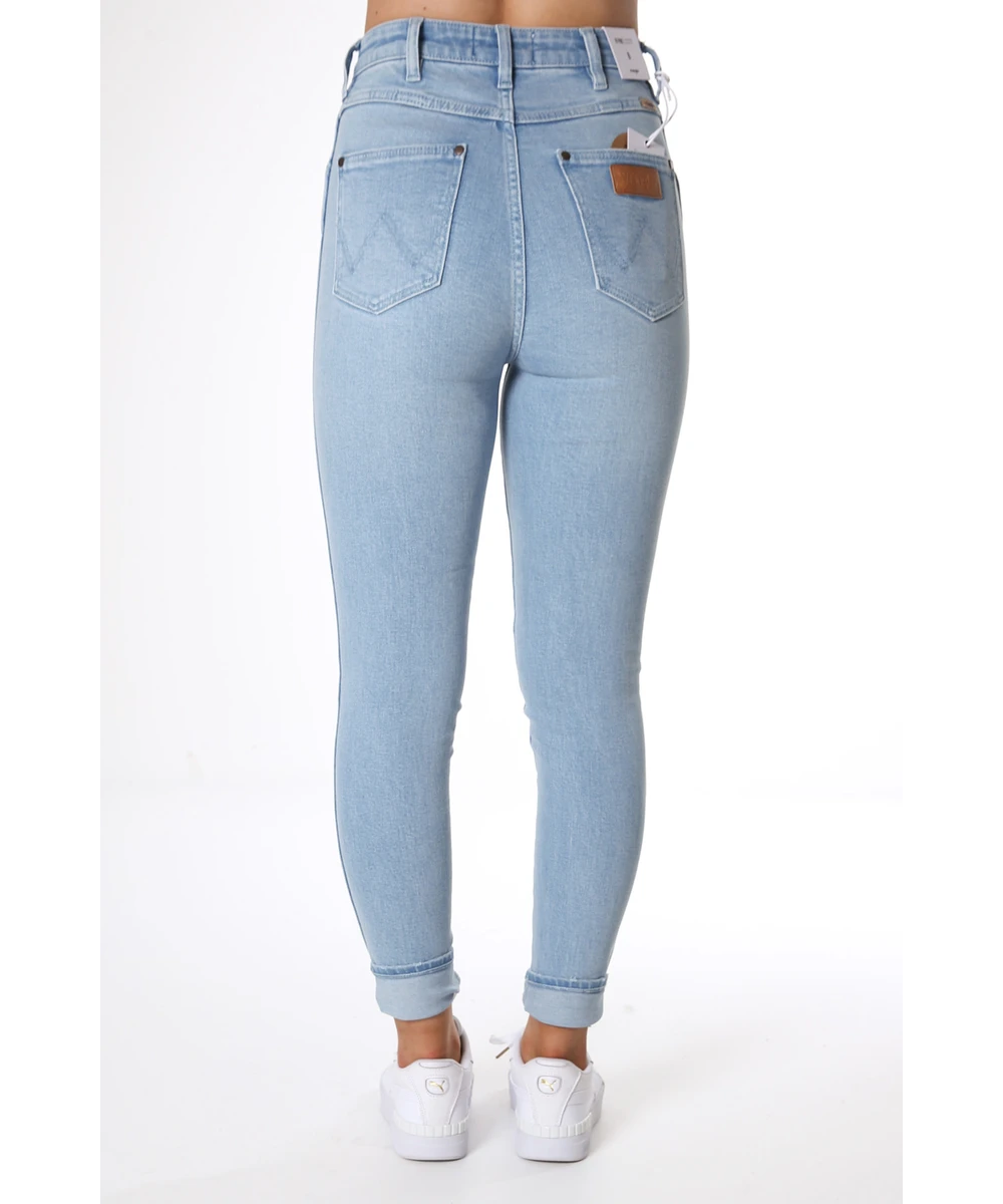 Waisted Wrangler Hi Pins Jeans Wrangler Skinny Hi-Pins Jean (Solis