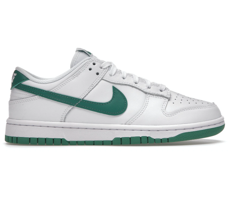 Green and 2025 white nike shoes